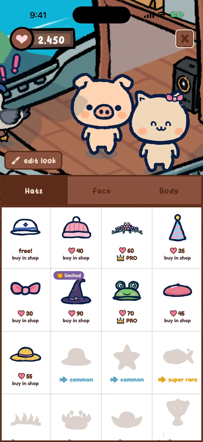 dress up your characters