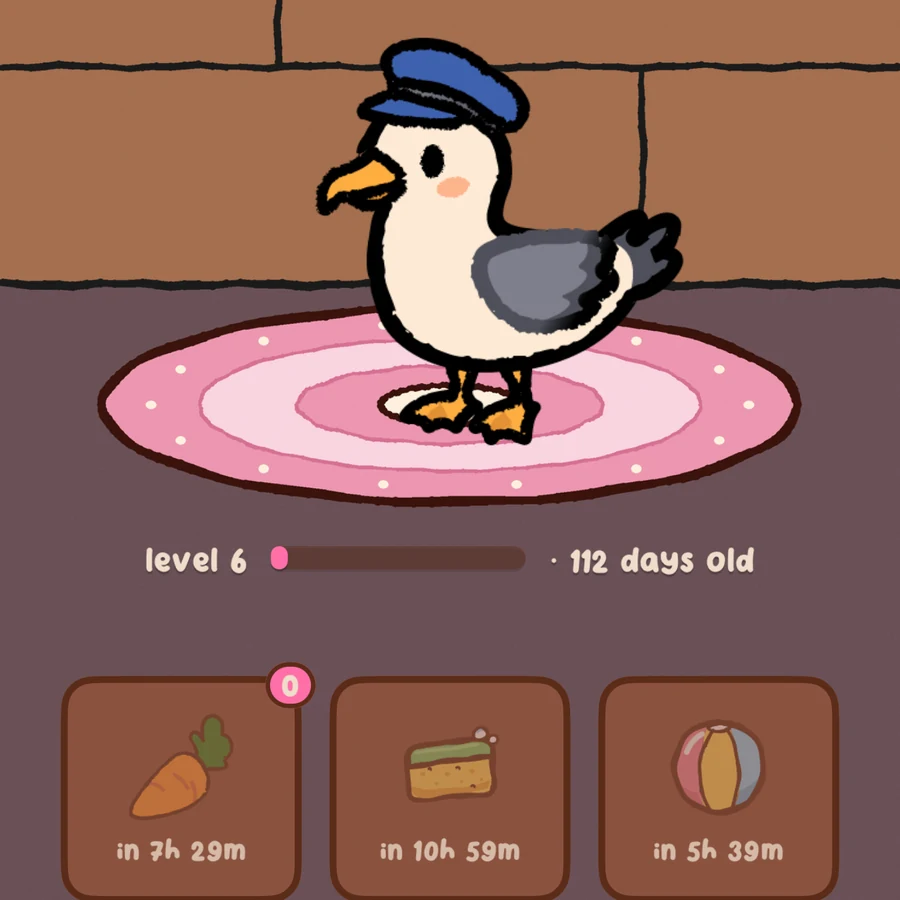 the gull pet in the cabin, level 6